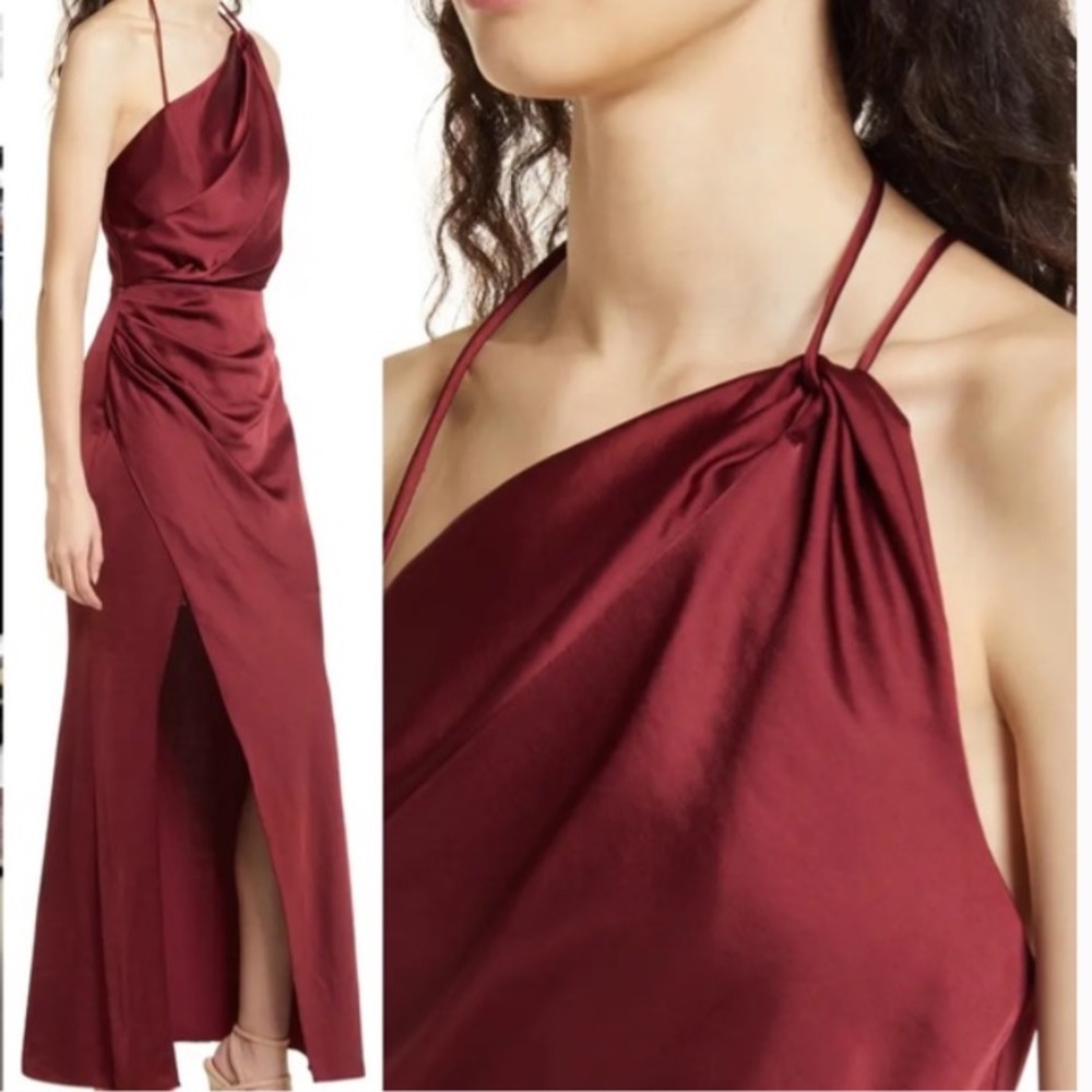 NWOT Significant Other Gracie one shoulder cocktail maxi dress. Size US2. - Picture 2 of 11
